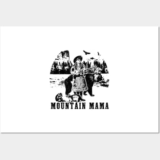 Mountain Mama Vintage Style Retro Women Wilderness Country living Posters and Art